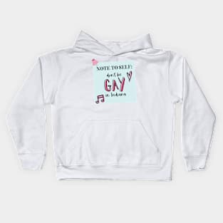 Don't Be Gay in Indiana - The Prom Musical Quote Kids Hoodie